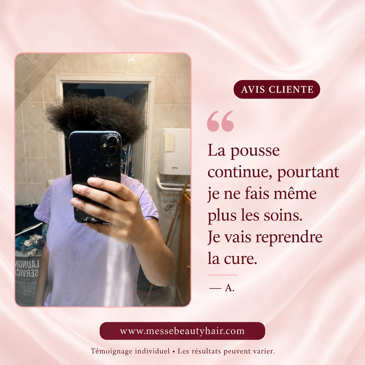 🌿 Cure de pousse pour cheveux crépus – 100% végétale 🌿