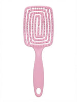 Brosse démêlante flexible rose, côté picots