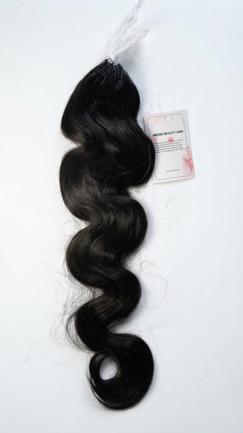 Mèche complète body wave 22 pouces en cheveux naturels, étiquette Messe Beauty Hair