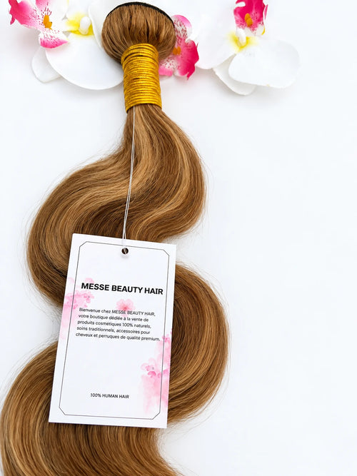 Mèches naturelles 100% Human Hair – Body Wave #4/27 30 pouces, 95 g — verso