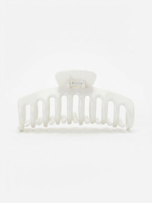 Pince à cheveux crabe blanc