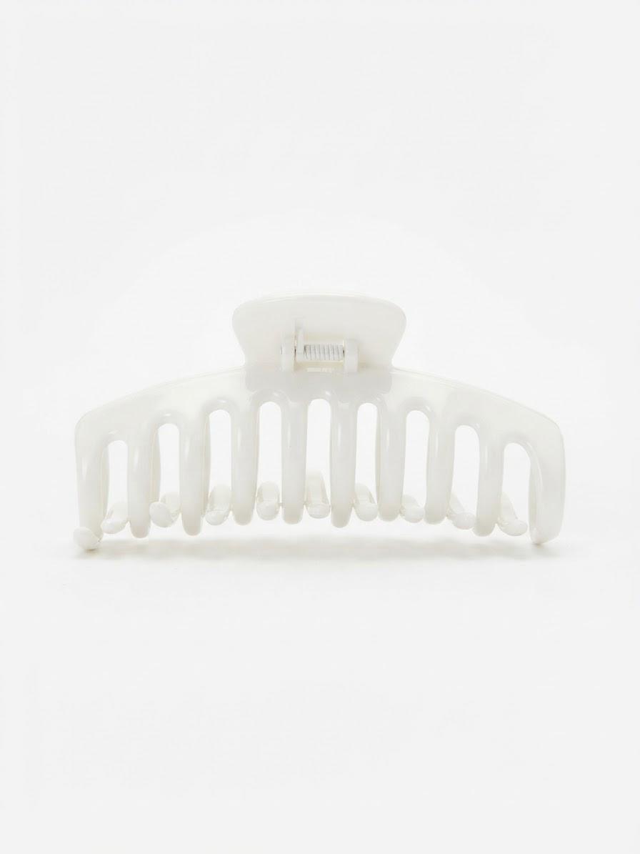 Pince à cheveux crabe blanc